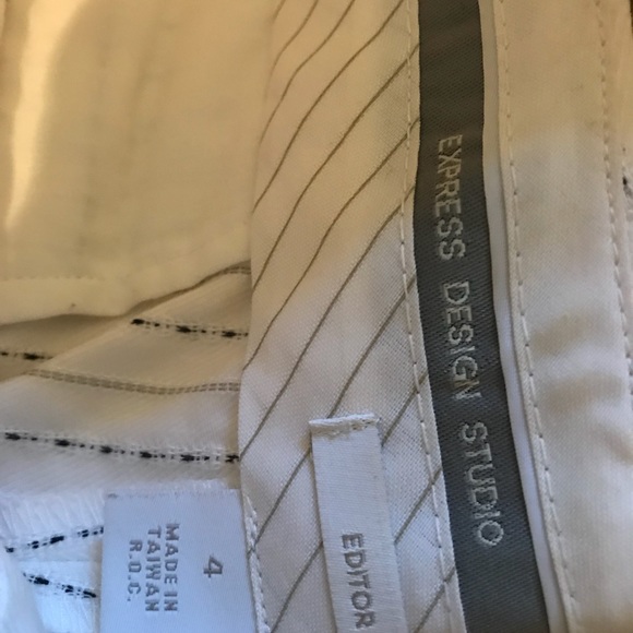 White dress slacks with black pin stripe - Picture 2 of 2